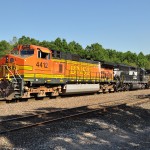 Chemical Coast Secondary hosts other railroads' locomotives
