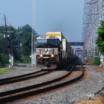 Norfolk Southern 20G races east on the NS Lehigh Line