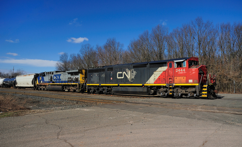 Canadian National CSX on Conrail Chemical Coast Secondary in Port Reading NJ